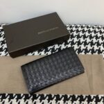 Replica Bottega Veneta Intrecciato Wallet Black - 1:1 premium replica handbag
