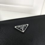 Replica Prada Saffiano Pouch Silver