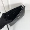 Fake Prada Saffiano Pouch Silver - affordable luxury replica bag