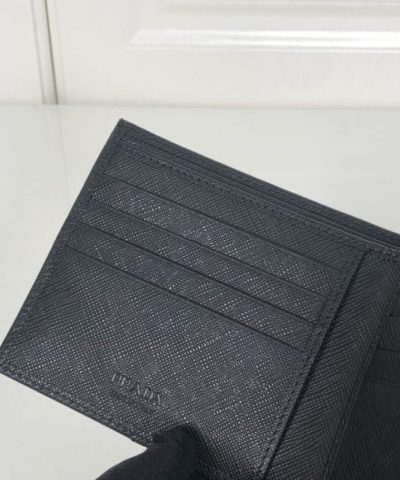 Replica Prada Bifold Wallet Black - high-end replica designer purse