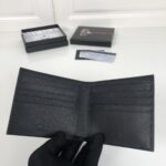 Replica Prada Bifold Wallet Black - high-end replica designer purse