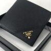 Replica Prada Bifold Wallet Black - 1:1 premium replica handbag