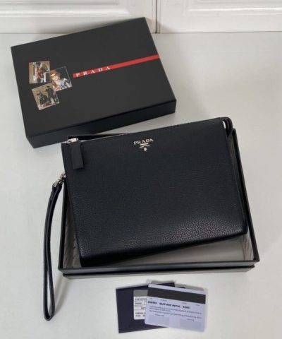 Replica Prada Saffiano Pouch - affordable designer bags