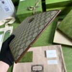 Replica Gucci Ophidia Clutch Brown - 1:1 premium replica handbag
