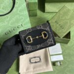 Replica Gucci Horsebit 1955 Wallet Black - designer handbag clone