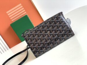 Goyard Varenne Continental Wallet Black - elite factory replica handbag