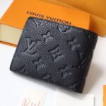 Louis Vuitton Slender Wallet Full Black - 1:1 premium replica handbag