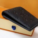 Louis Vuitton Slender Wallet Full Black - top-grade luxury bag dupe