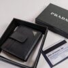 Replica Prada Saffiano Two Fold Compact Wallet - designer handbag clone