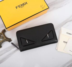 Fake Fendi Black Eyes Wallet - elite factory replica handbag