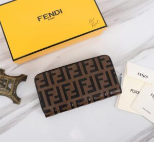 Replica Fendi Ff Brown Wallet - affordable luxury replica bag