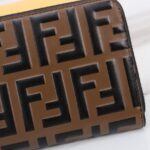 Replica Fendi Ff Brown Wallet
