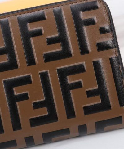 Replica Fendi Ff Brown Wallet - best quality fake designer bag