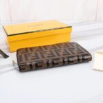 Replica Fendi Ff Brown Wallet - affordable luxury replica bag