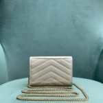 Yves Saint Laurent Chain Wallet White