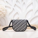 Replica Dior Mini Gallop Bag With Strap White Canvas