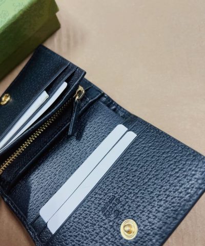 Replica Gucci Ophidia Compact Black Wallet - affordable luxury replica bag
