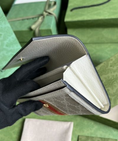 Fake Gucci Ophidia Long Wallet White - premium superclone handbag