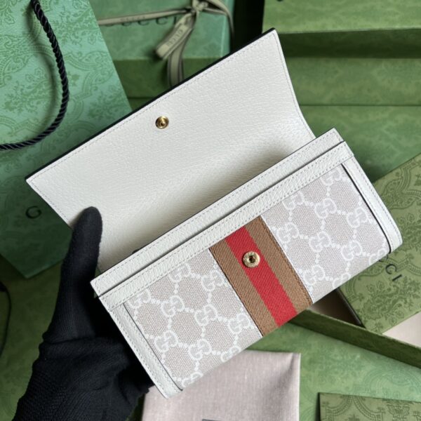 Gucci  Ophidia Long Wallet White - Image 3