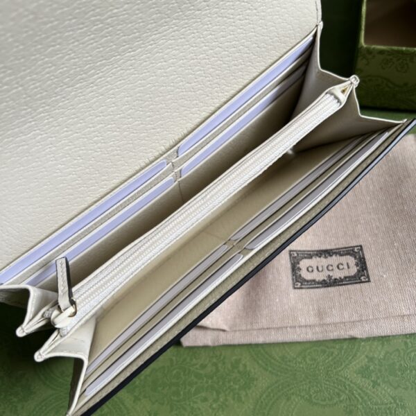 Gucci  Ophidia Long Wallet White - Image 4