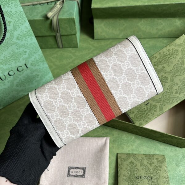 Gucci  Ophidia Long Wallet White - Image 7