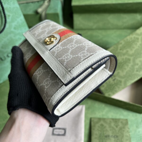 Gucci  Ophidia Long Wallet White - Image 8