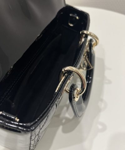Replica Dior Lady D – Joy Bag Patent Black - best quality fake designer bag