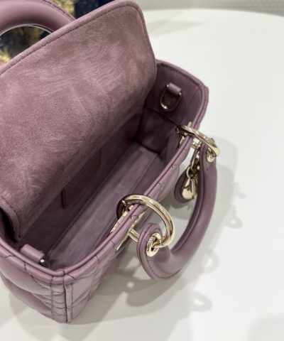 Fake Dior Lady D – Joy Mini Bag Dark Purple - best quality fake designer bag
