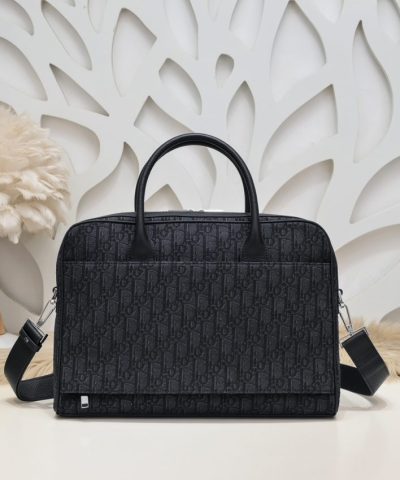 Replica Dior Oblique Briefcase Black - ultra-realistic fake purse
