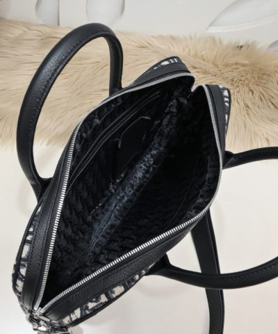 Fake Dior Oblique Briefcase White - top-grade luxury bag dupe