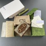 Replica Gucci Horsebit 1955 Wallet Brown - high-end replica designer purse