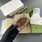 Replica Gucci Horsebit 1955 Wallet Brown - premium superclone handbag