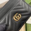 Replica Gucci Marmont Card Holder Black - premium superclone handbag