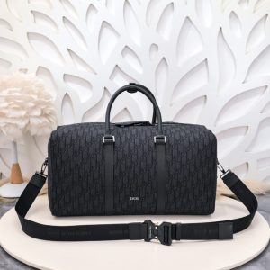 Replica Dior Jacquard Lingot 50 Black - affordable luxury replica bag