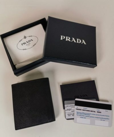 Fake Prada Saffiano Short Wallet Golden - designer handbag clone