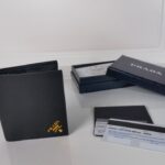 Replica Prada Saffiano Short Wallet Golden