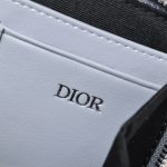 Replica Dior Zipped Pouch Diamond Blue - 1:1 premium replica handbag