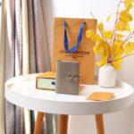 Louis Vuitton Vertical Compact Wallet Beige - elite factory replica handbag