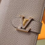 Louis Vuitton Vertical Compact Wallet Beige - high-end replica designer purse