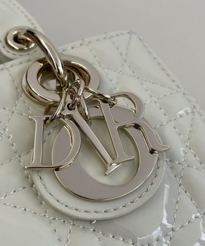 Fake Dior Lady D – Joy Mini Bag White Patent - high-end replica designer purse