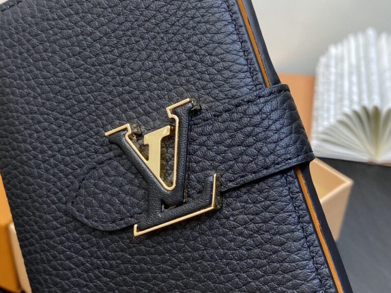 Louis Vuitton Vertical Compact Wallet Black - Image 4