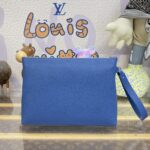 Louis Vuitton Takeoff Pouch Blue - elite factory replica handbag
