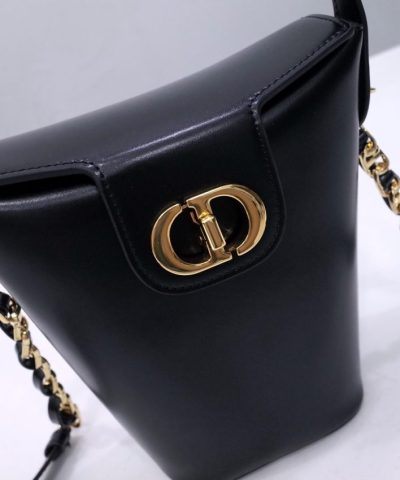 Fake Dior 30 Montaigne Amber Chain Black - high-quality designer bag dupe