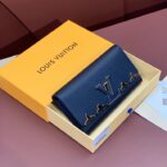 Louis Vuitton Capucines Long Dark Blue - niedroga luksusowa replika torebki