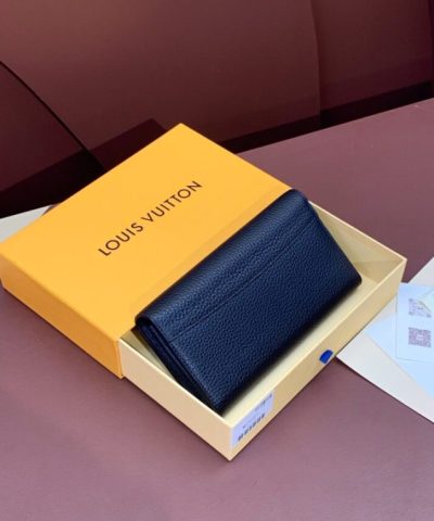 Louis Vuitton Capucines Long Dark Blue - best quality fake designer bag