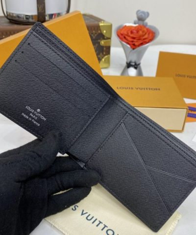 Louis Vuitton Multiple Wallet Black Grid - 1:1 premium replica handbag