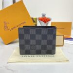 Louis Vuitton Slender Wallet Black Grid - high-quality designer bag dupe
