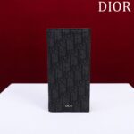 Replica Dior Long Jacquard Wallet Black - designer handbag clone