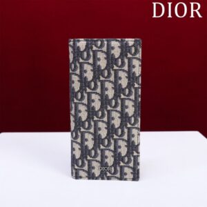 Replica Dior Long Jacquard Wallet White - 1:1 premium replica handbag