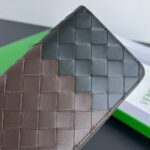 Replica Bottega Veneta Zip Long Wallet Brown&Black